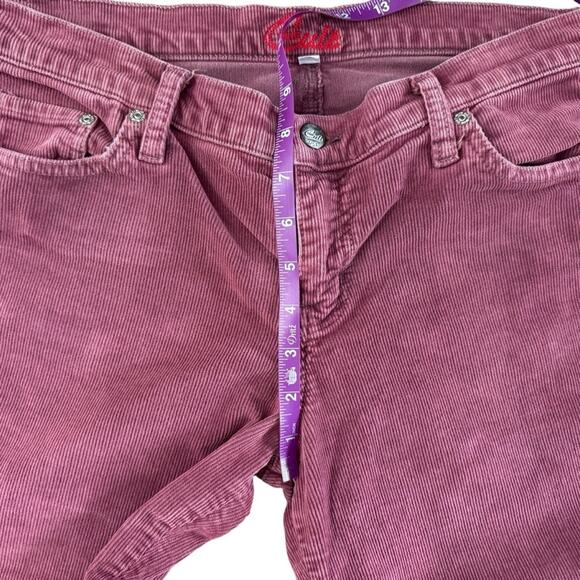 VTG Blue Cult corduroy pants Women's Sz 30 30x33 Mauve low rise bootcut Y2K USA - Picture 11 of 16